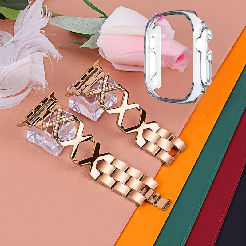 Apple Watch Ultra Metall armband mit Hülle