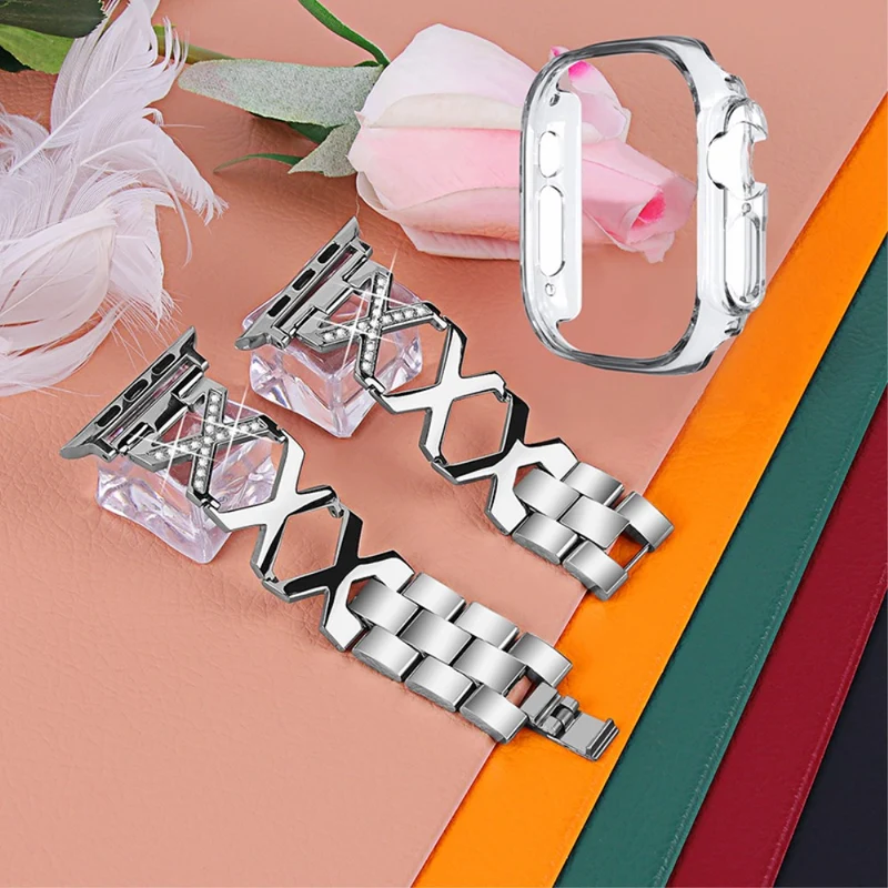 Apple Watch Ultra Metall armband mit Hülle