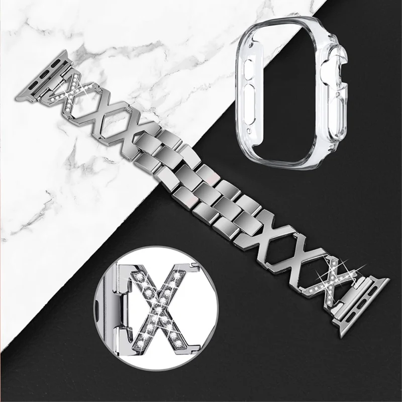 Apple Watch Ultra Metall armband mit Hülle