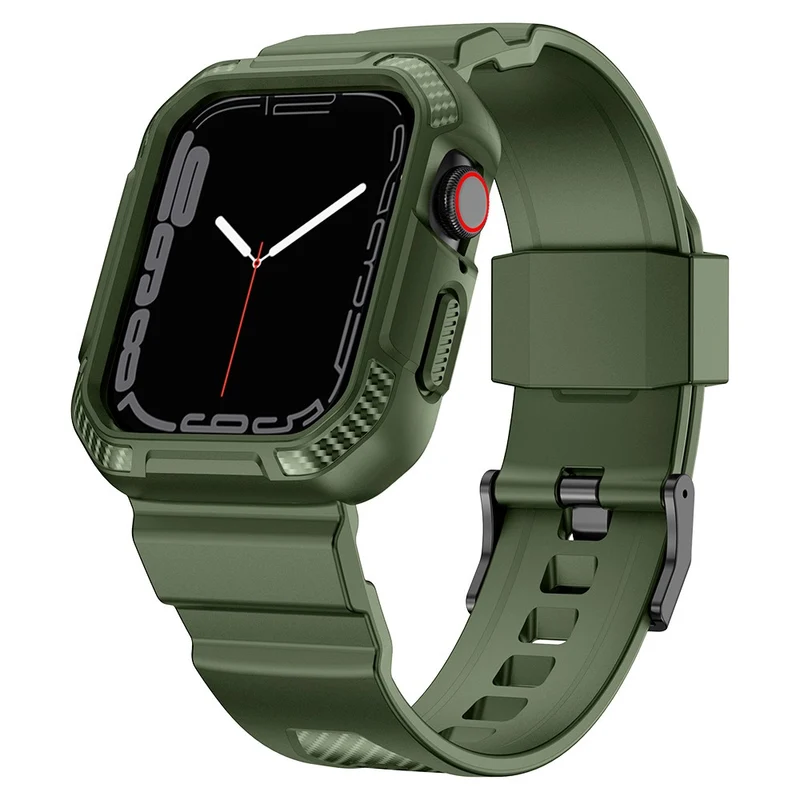 Apple Watch Series 7 41mm Silikon / TPU Hülle mit armband