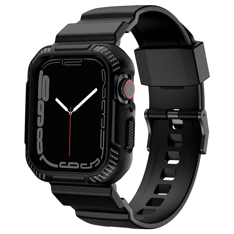 Apple Watch Series 7 41mm Silikon / TPU Hülle mit armband