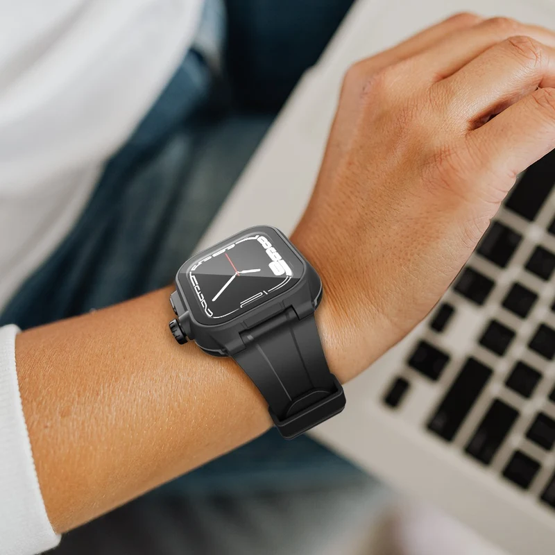 Apple Watch Series 7 45mm Plastik Hülle mit armband