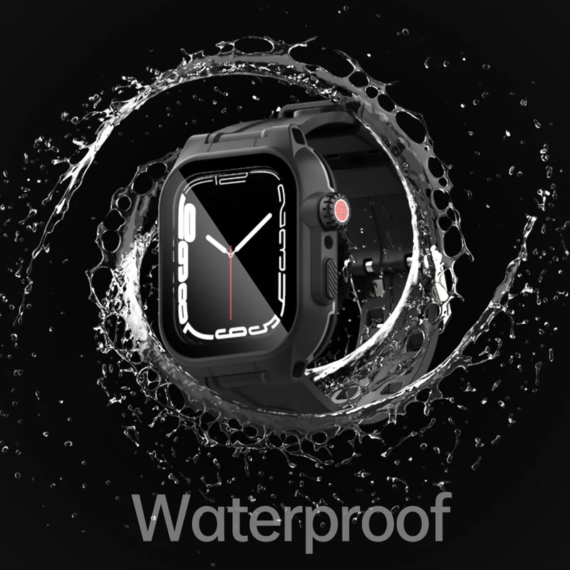 Apple Watch Series 7 45mm Plastik Hülle mit armband