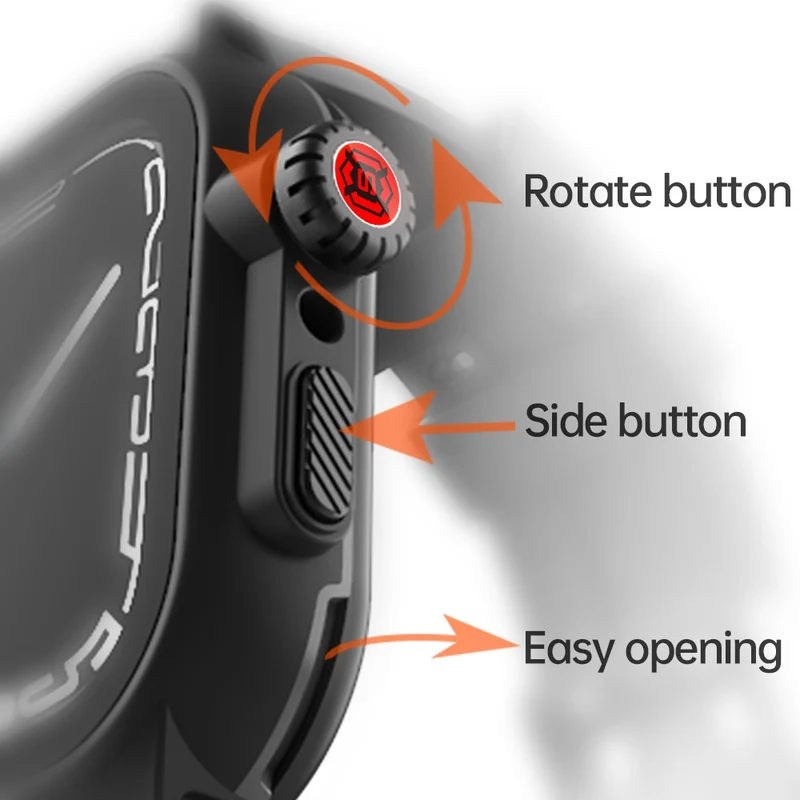 Apple Watch Series 7 45mm Plastik Hülle mit armband