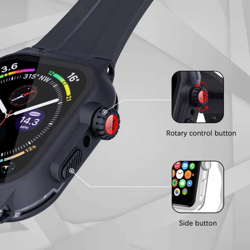 Apple Watch Series 7 41mm Plastik Hülle mit armband