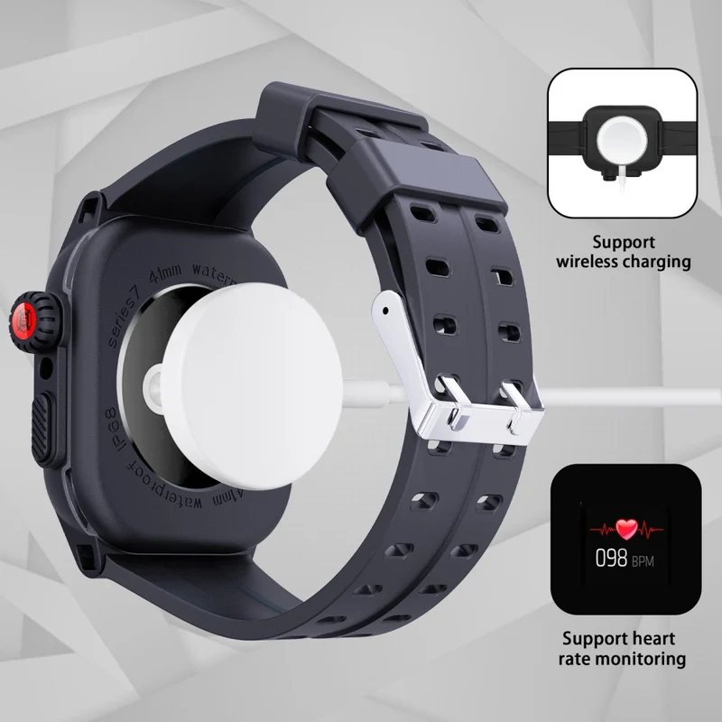 Apple Watch Series 7 41mm Plastik Hülle mit armband