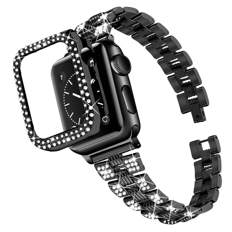 Apple Watch Series 7 45mm Metall armband mit Hülle