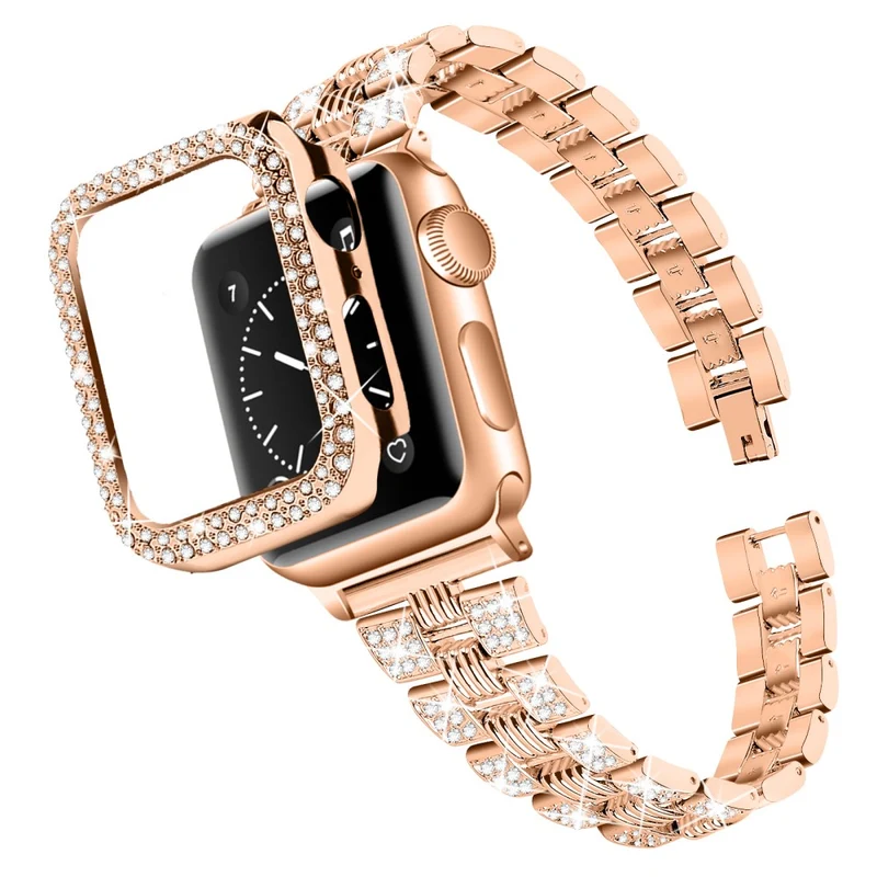 Apple Watch Series 7 45mm Metall armband mit Hülle