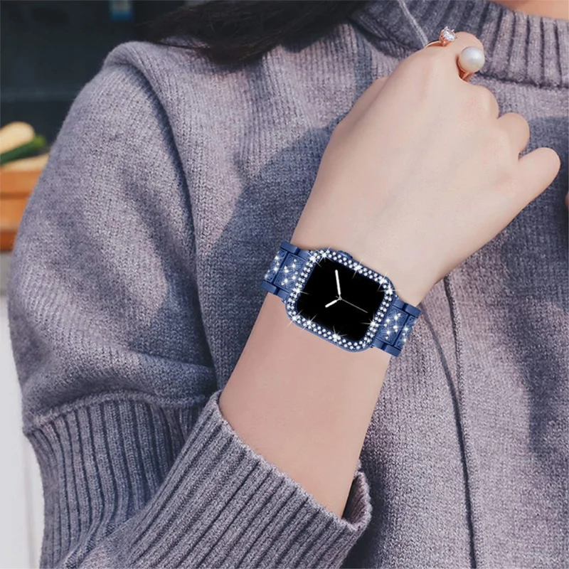 Apple Watch Series 7 45mm Metall armband mit Hülle
