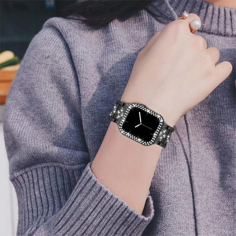 Apple Watch Series 7 45mm Metall armband mit Hülle