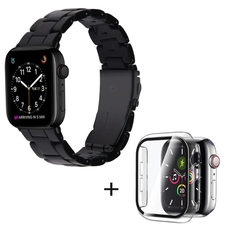 Universell Apple Metall armband mit Hülle