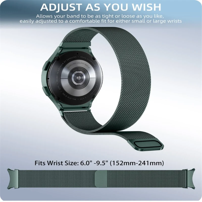 Samsung Galaxy Watch 5 Pro Metall armband mit Hülle