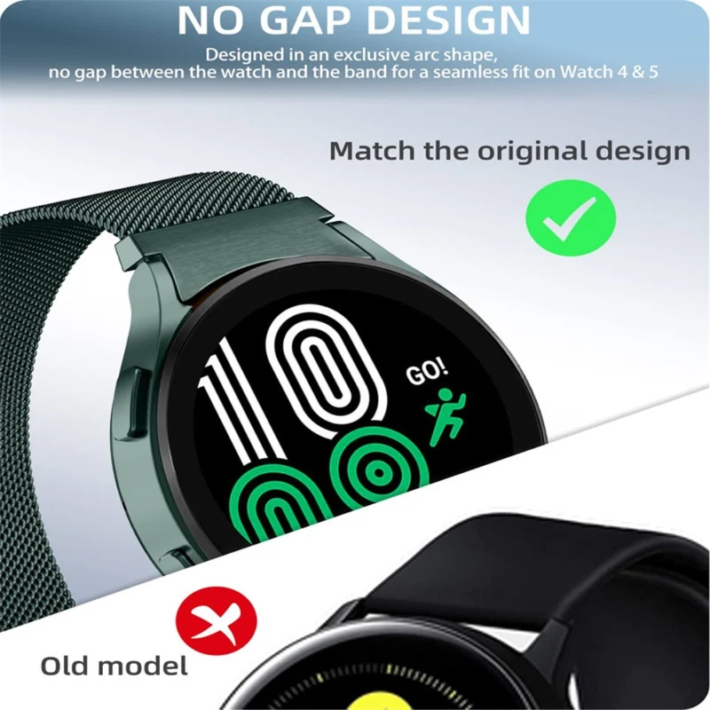 Samsung Galaxy Watch 5 (44mm) Metall armband mit Hülle
