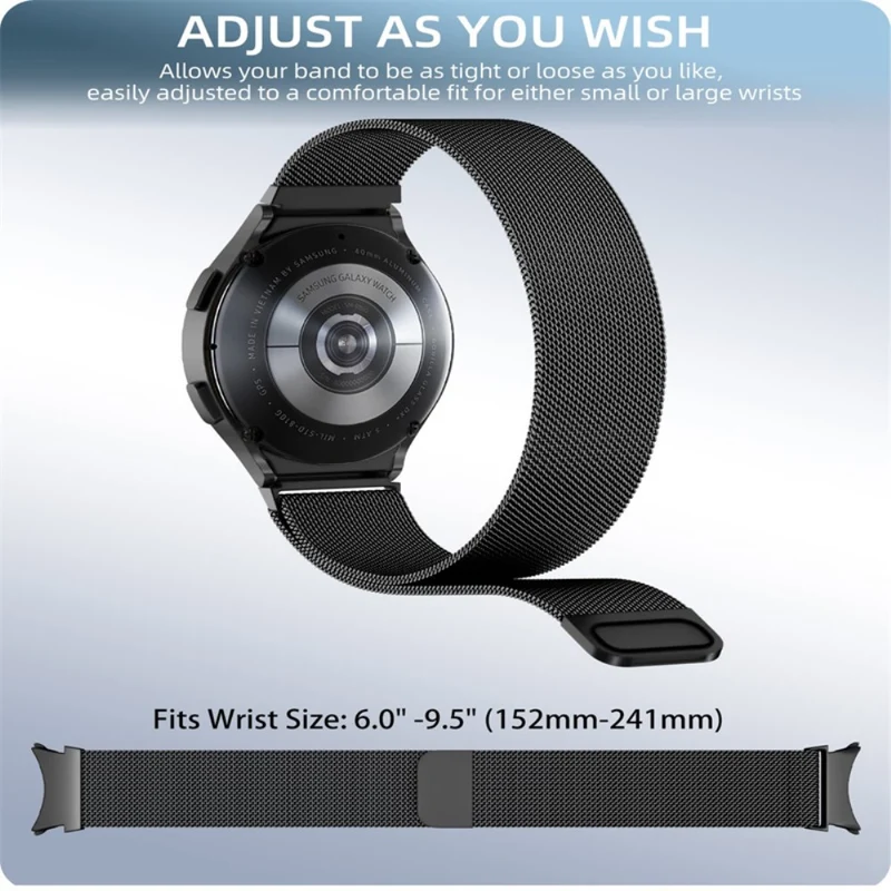 Samsung Galaxy Watch 5 (44mm) Metall armband mit Hülle