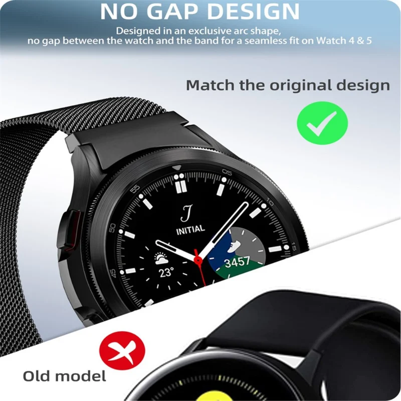 Samsung Galaxy Watch 5 (44mm) Metall armband mit Hülle