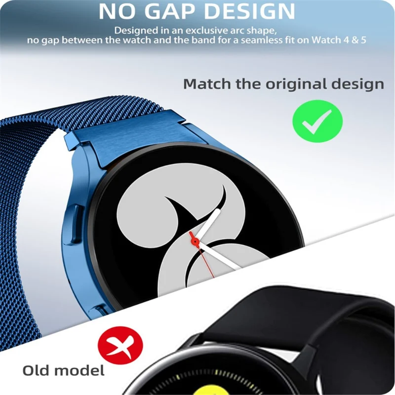 Samsung Galaxy Watch 5 (44mm) Metall armband mit Hülle