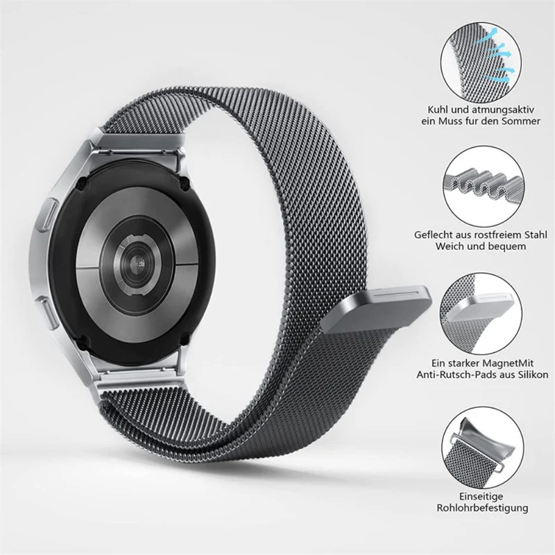 Samsung Galaxy Watch 5 (44mm) Metall armband mit Hülle