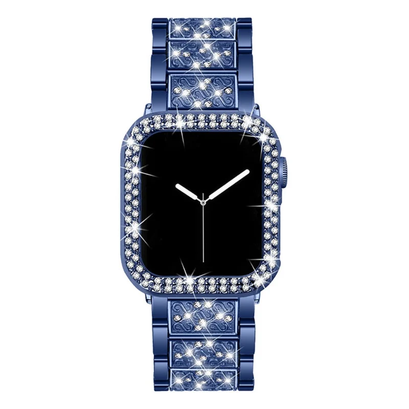 Apple Watch Series 7 41mm Metall armband mit Hülle
