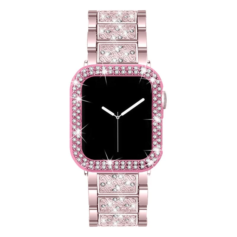 Apple Watch Series 7 41mm Metall armband mit Hülle