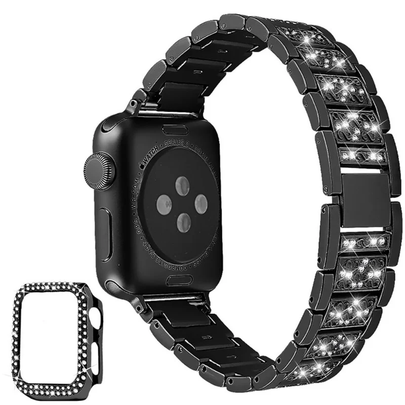 Apple Smartwatch Metall armband mit Hülle