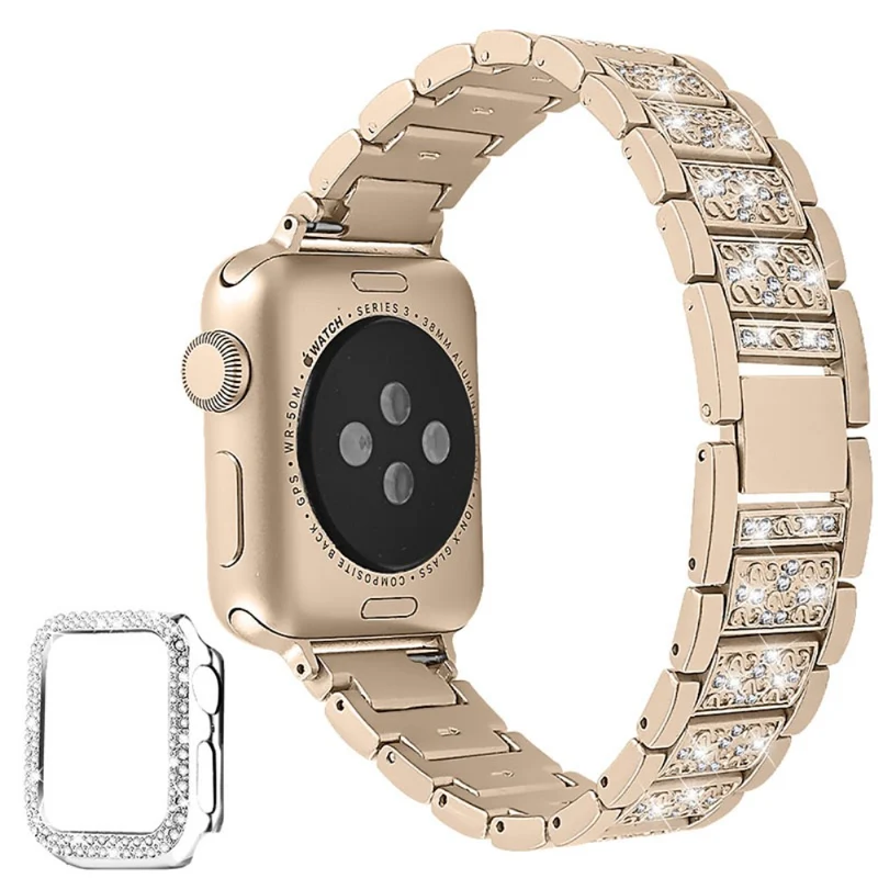 Apple Smartwatch Metall armband mit Hülle