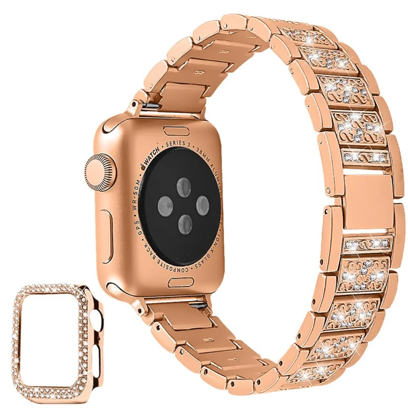 Apple Smartwatch Metall armband mit Hülle
