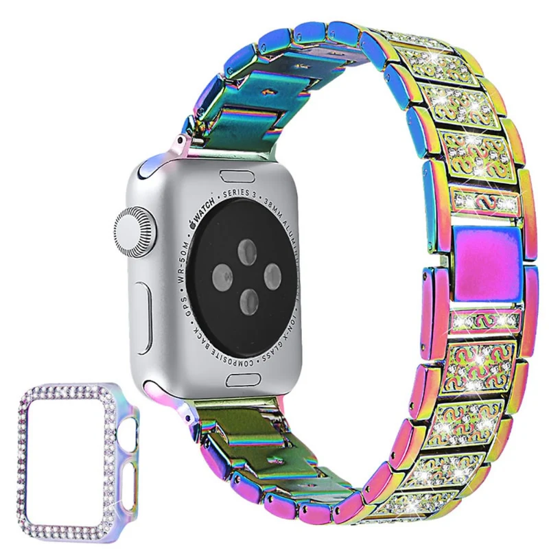 Apple Smartwatch Metall armband mit Hülle