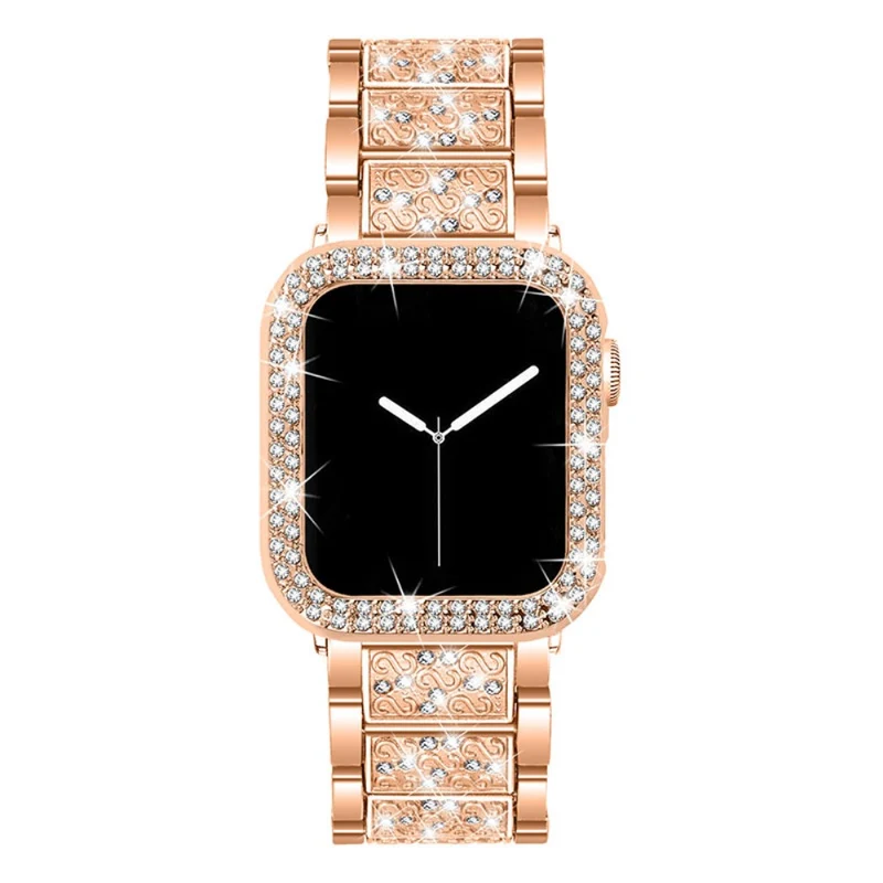 Apple Smartwatch Metall armband mit Hülle