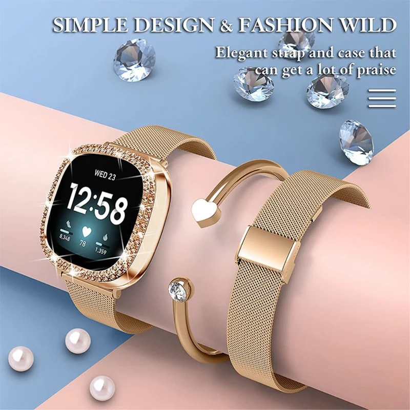 Fitbit Sense 1 / Fitbit Versa 3 Metall armband