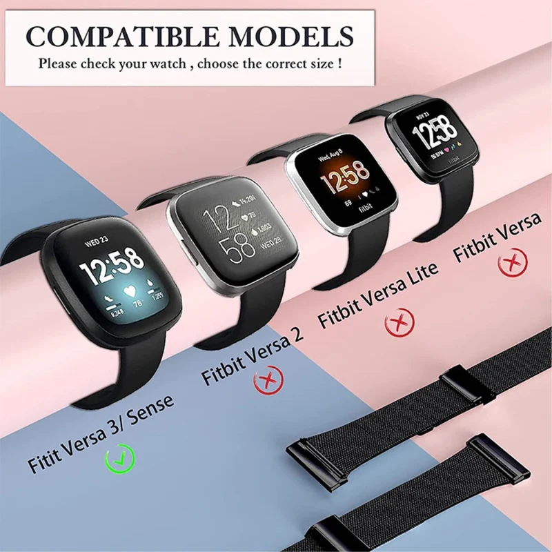 Fitbit Sense 1 / Fitbit Versa 3 Metall armband