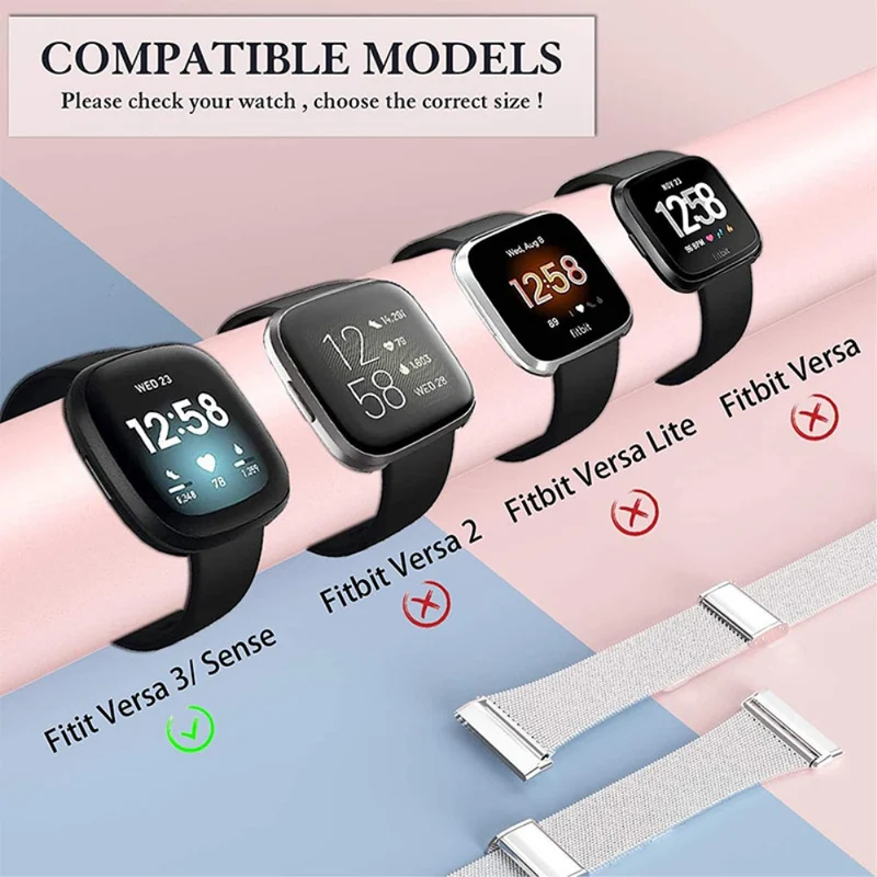 Fitbit Sense 1 / Fitbit Versa 3 Metall armband