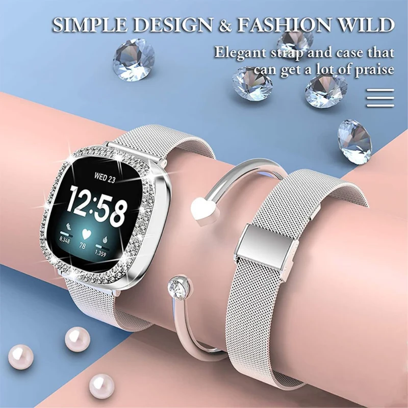 Fitbit Sense 1 / Fitbit Versa 3 Metall armband
