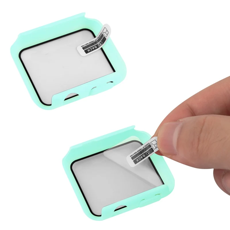 Apple Watch Series 7 41mm Silikon / TPU Hülle mit armband und Gehärtetes Glas