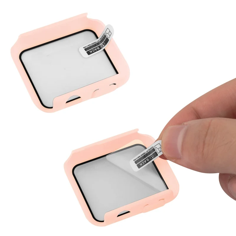 Apple Watch Series 7 41mm Silikon / TPU Hülle mit armband und Gehärtetes Glas