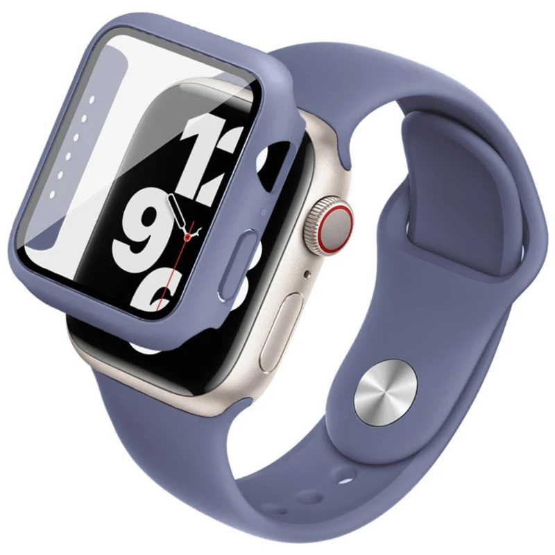 Apple Smartwatch Silikon / TPU Hülle mit armband und Gehärtetes Glas