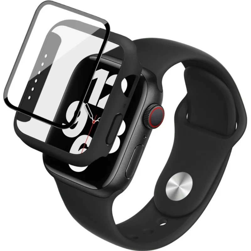 Apple Smartwatch Silikon / TPU Hülle mit armband und Gehärtetes Glas