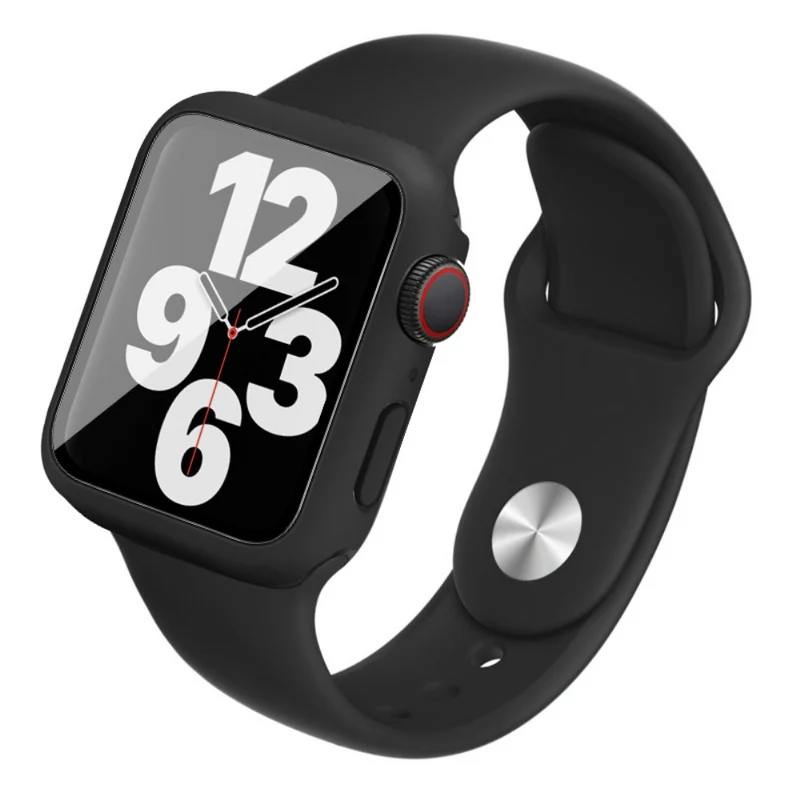 Apple Smartwatch Silikon / TPU Hülle mit armband und Gehärtetes Glas