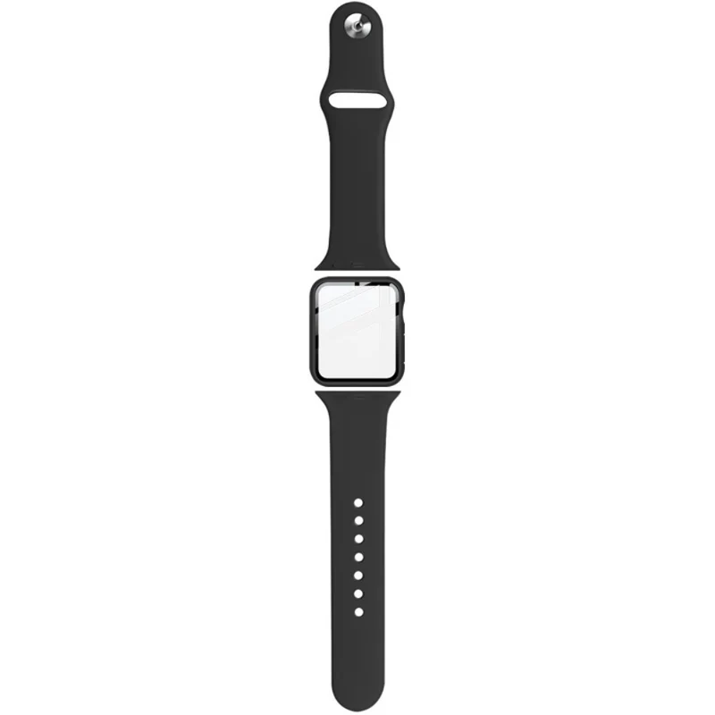 Apple Smartwatch Silikon / TPU Hülle mit armband und Gehärtetes Glas