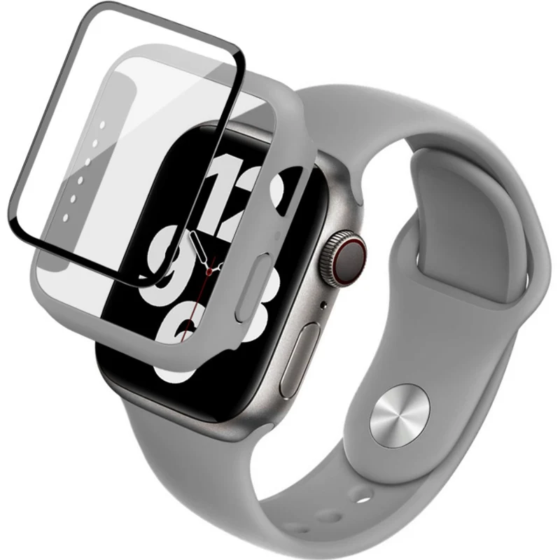 Apple Smartwatch Silikon / TPU Hülle mit armband und Gehärtetes Glas