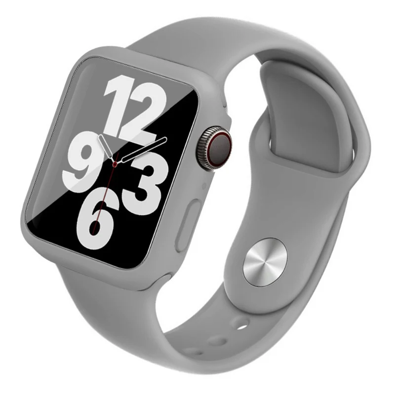 Apple Smartwatch Silikon / TPU Hülle mit armband und Gehärtetes Glas