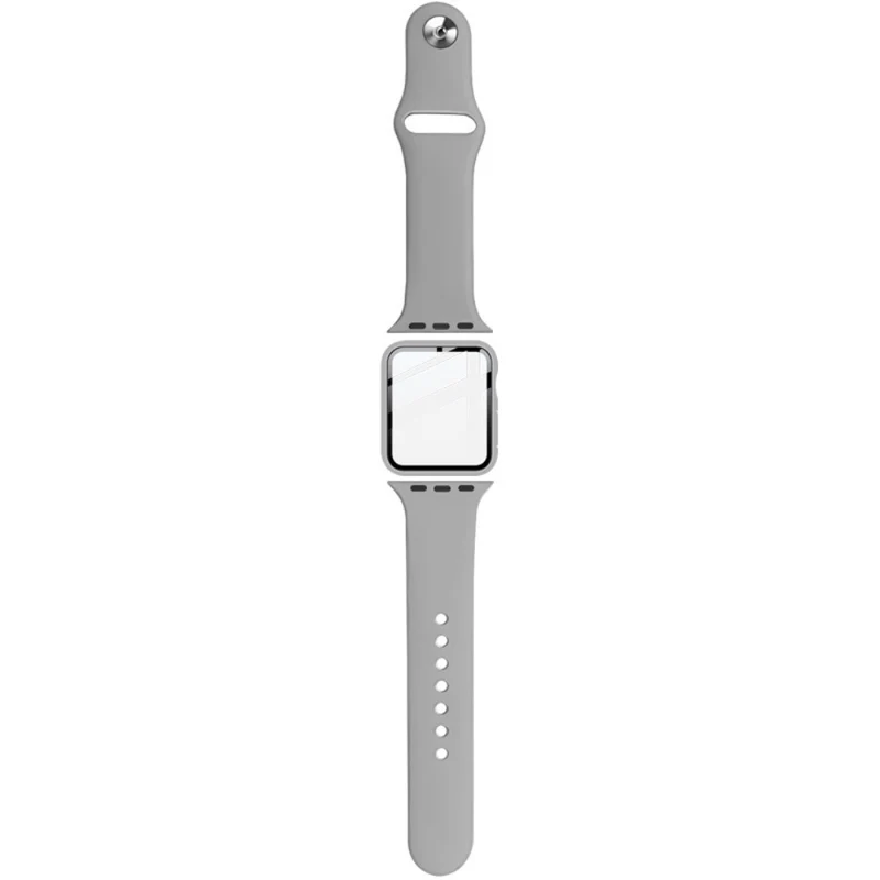 Apple Smartwatch Silikon / TPU Hülle mit armband und Gehärtetes Glas
