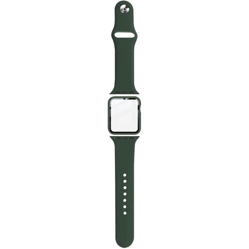 Apple Smartwatch Silikon / TPU Hülle mit armband und Gehärtetes Glas