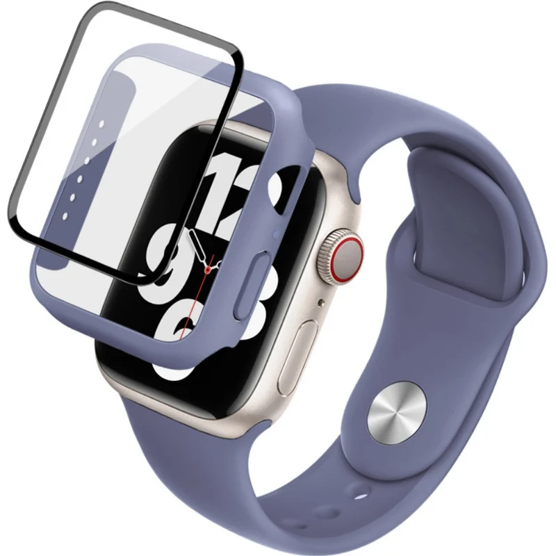 Apple Smartwatch Silikon / TPU Hülle mit armband und Gehärtetes Glas