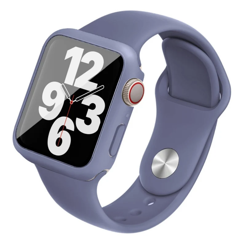 Apple Smartwatch Silikon / TPU Hülle mit armband und Gehärtetes Glas