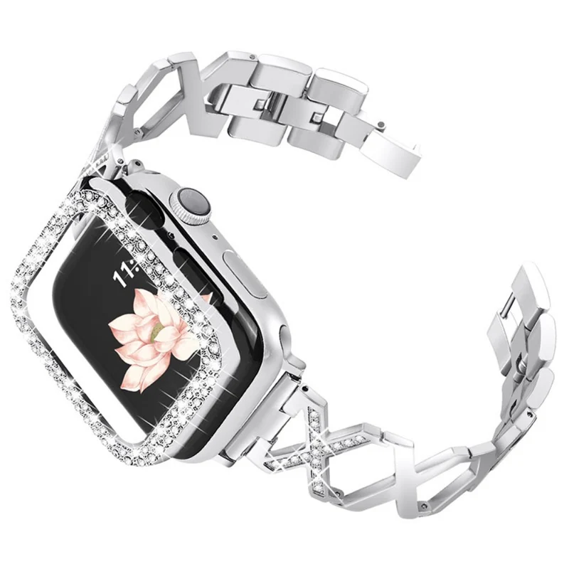 Apple Watch Series 7 45mm Metall Hülle mit armband