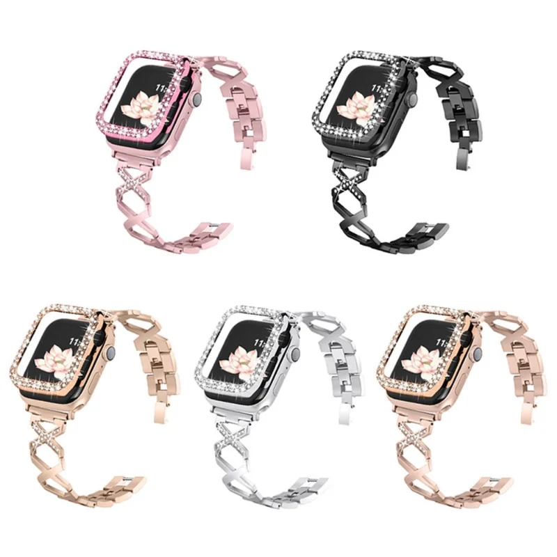 Apple Watch Series 7 45mm Metall Hülle mit armband