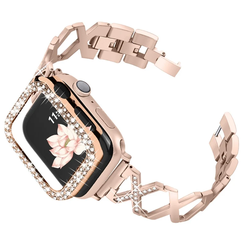 Apple Watch Series 7 45mm Metall Hülle mit armband