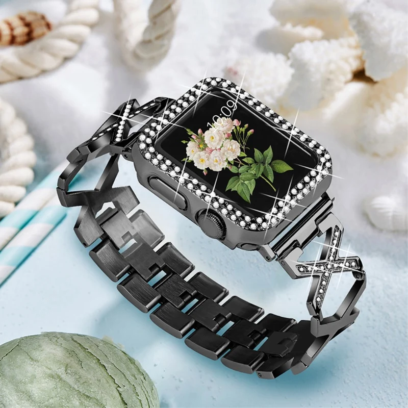 Apple Watch Series 7 45mm Metall Hülle mit armband