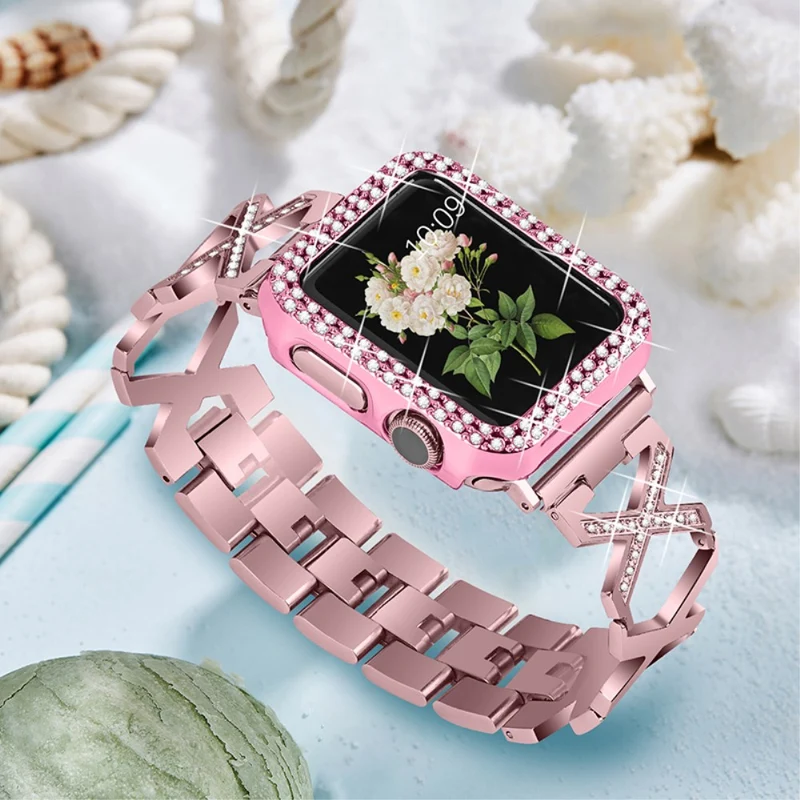 Apple Watch Series 7 45mm Metall Hülle mit armband