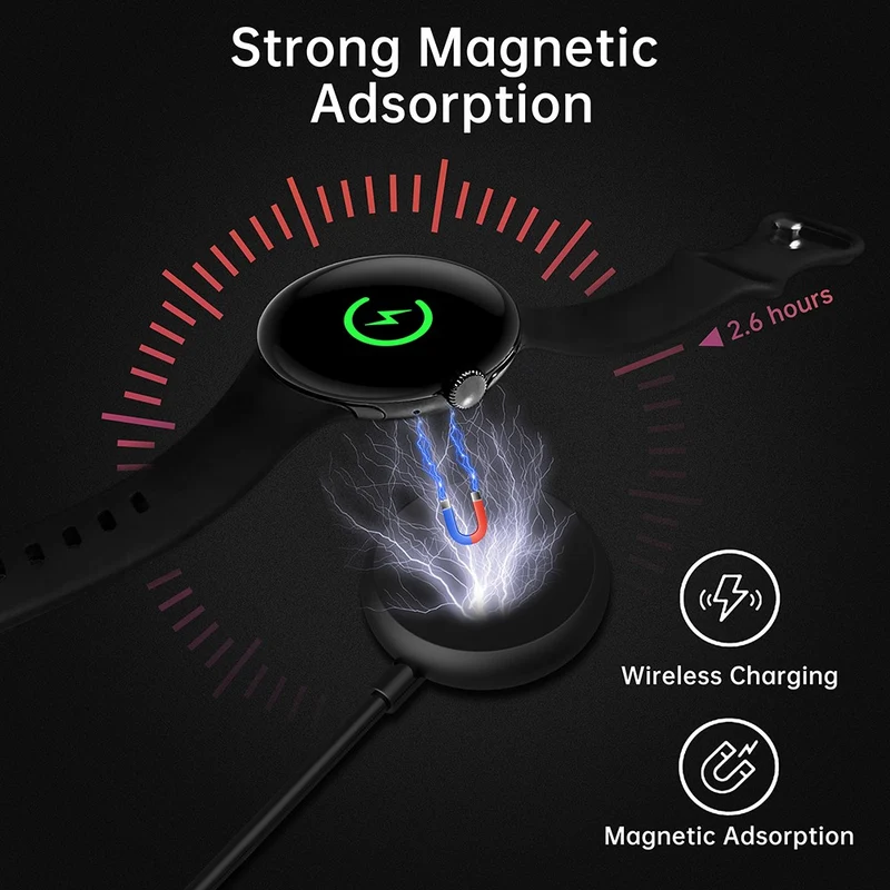 1m Plastik Google Pixel Watch Magnetisch Type-C Ladestation